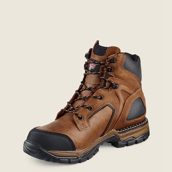 Botas de Seguridad Red Wing Hombre Marrom/Negros - Flexforce® - 6-Inch Waterproof Toe - 450-YCARTN